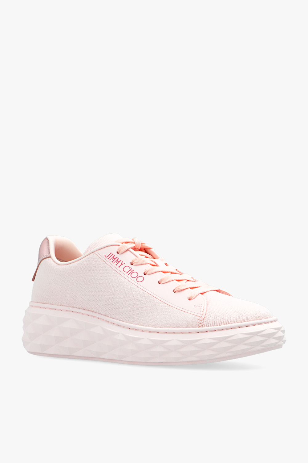 Jimmy choo pink on sale sneakers